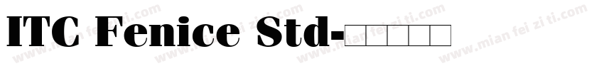 ITC Fenice Std字体转换
